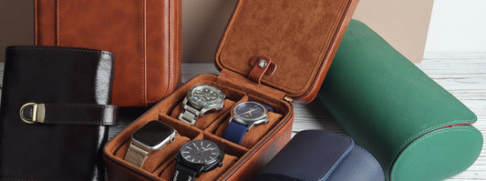 CSLRN Leather Watch Rolls
