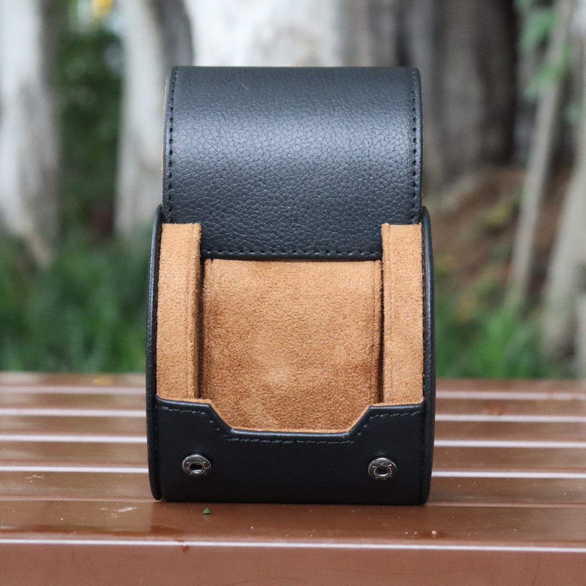CSLRN Black Leather Watch Rolls