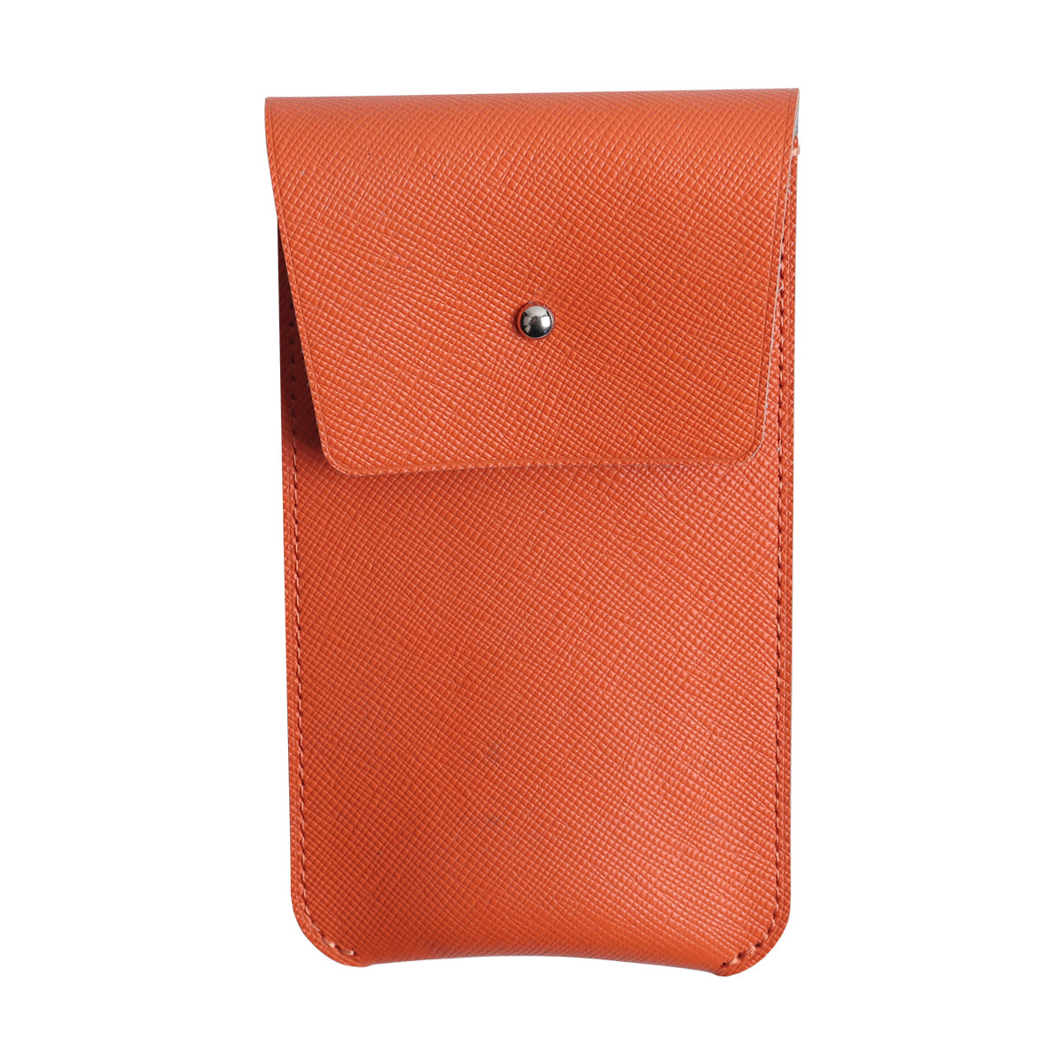 CSLRN Orange Saffiano Full-Grain Leather Watch Pouch | Handcrafted, Custom Logo Interior