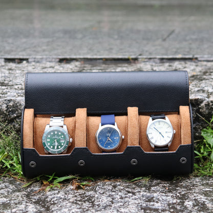 CSLRN Genuine Leather Slide-in Watch Rolls