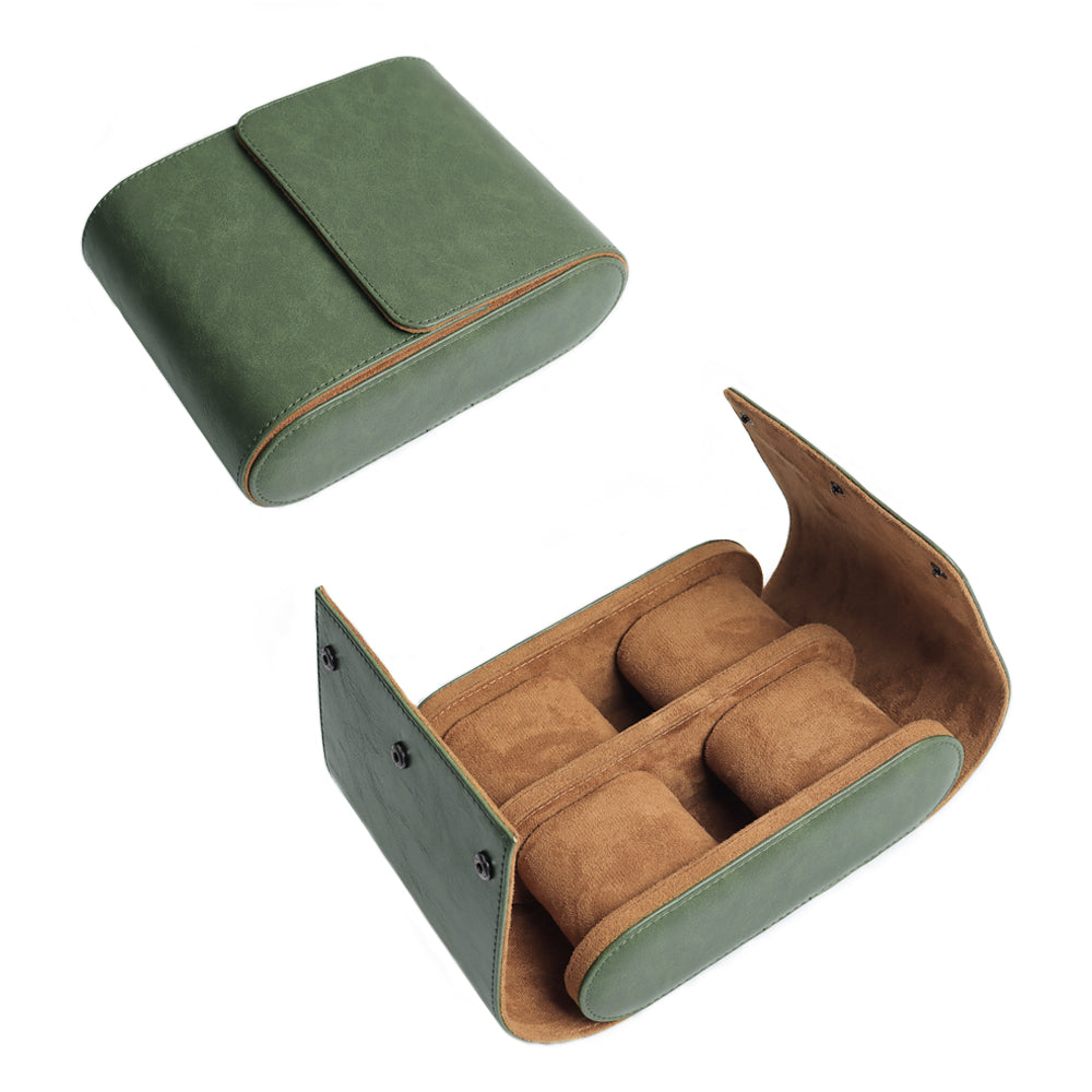 Top Grain Leather Watch Rolls