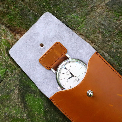 Handmade genuine Leather Watch Pouch
