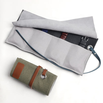 Handmade Canvas Watch Rolls
