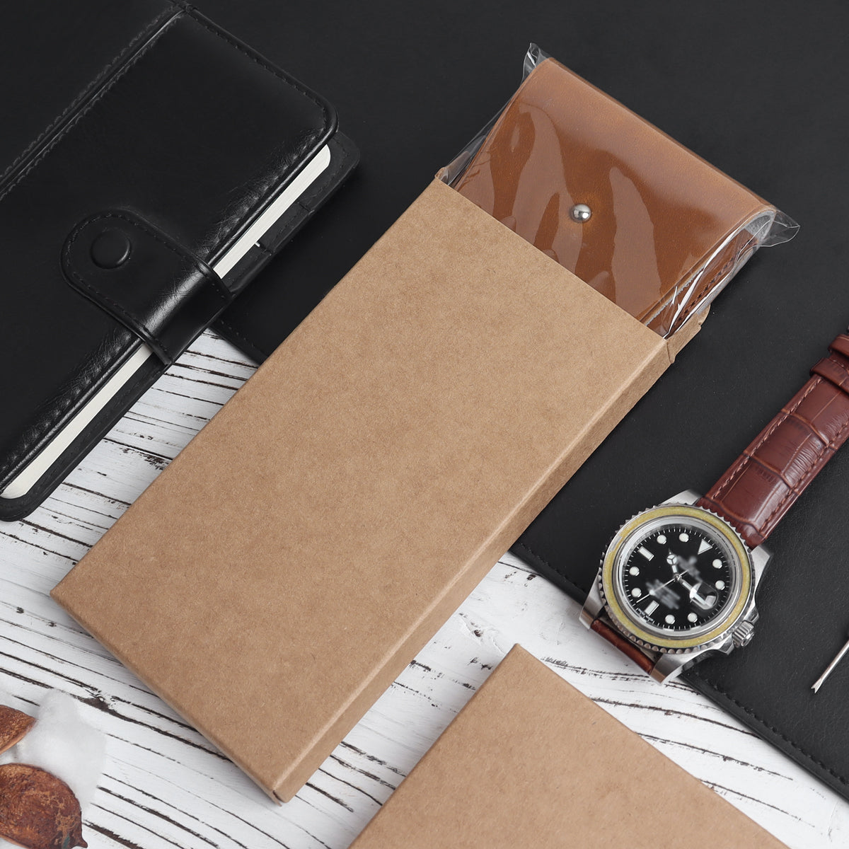 CSLRN Leather Watch Pouch Packaging 