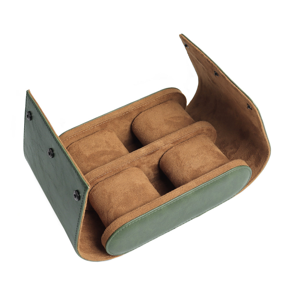 Top Grain Leather Watch Rolls